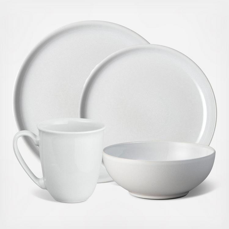 Denby, Elements 4-Piece Dinnerware Set, Service for Zola