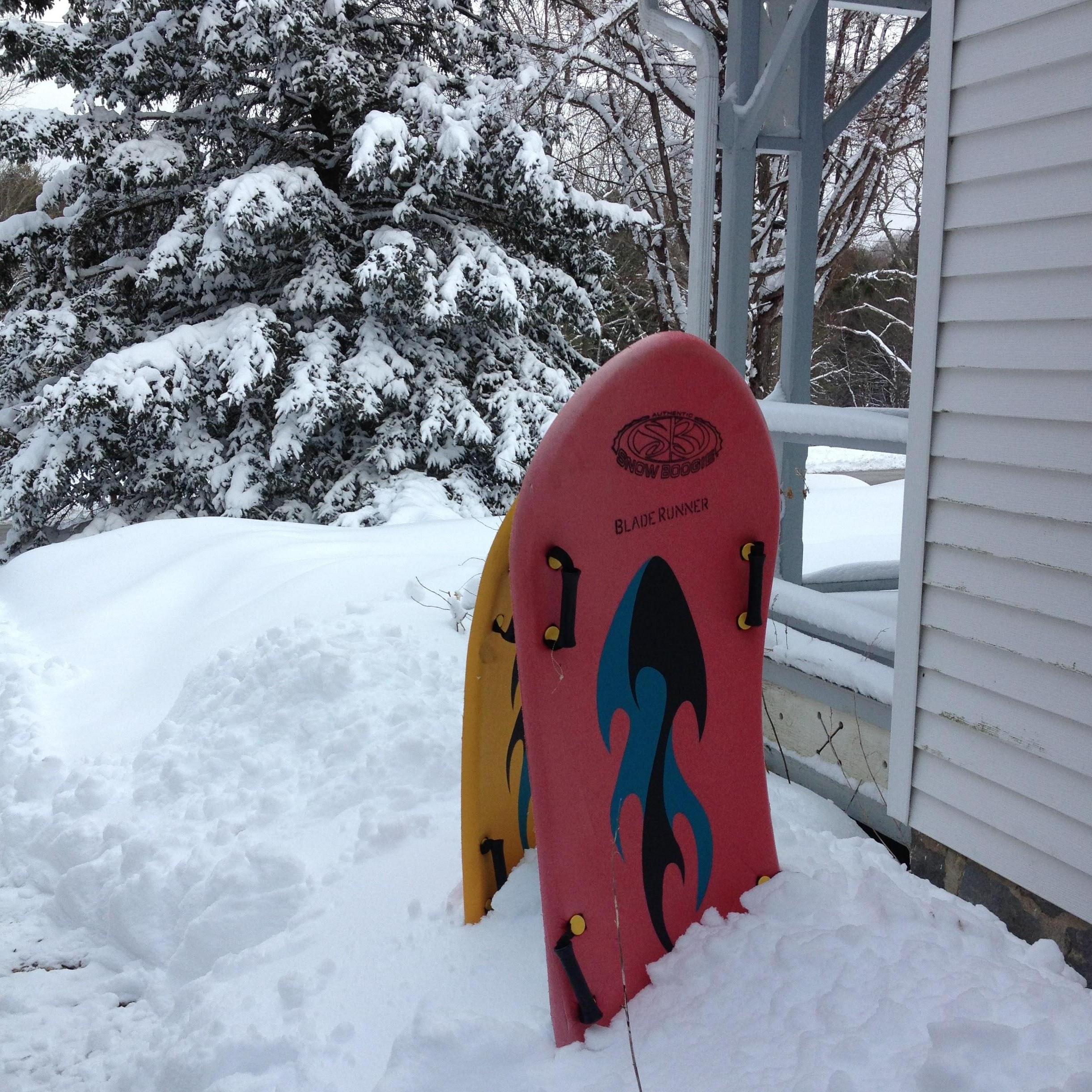 Lauren's first time sledding in "real" snow. Norfolk, CT March 2013