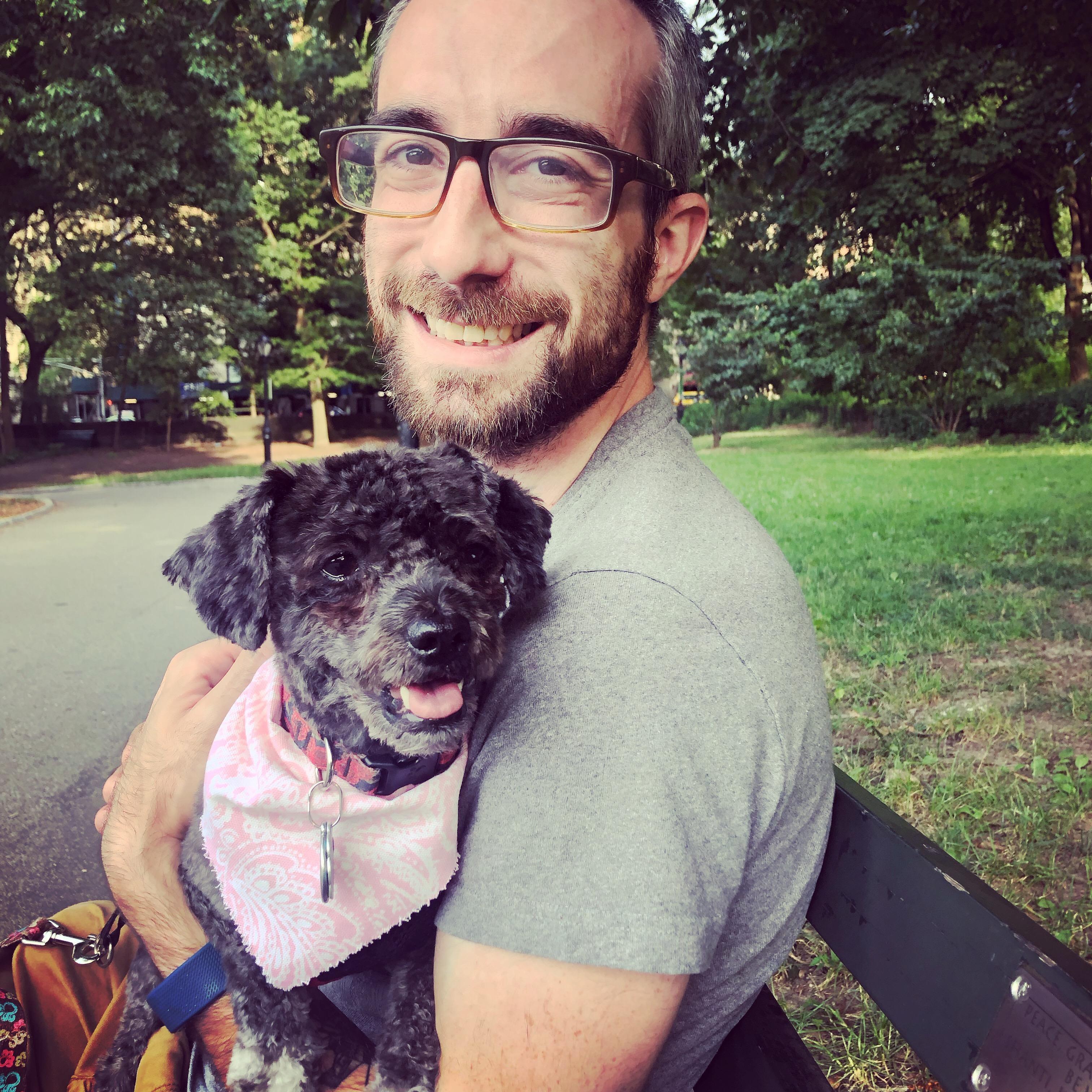 Photo taken at Central Park, right after Chi Chi's very first haircut at The Bark Shoppe, Harlem!