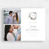 White Wedding Save the Date - Windansea Multiphoto