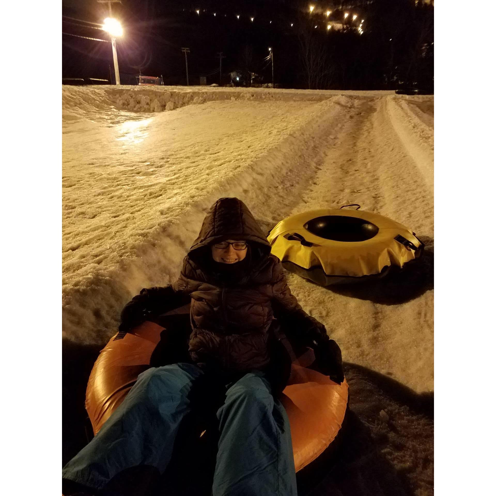 Snow Tubing in the Poconos.