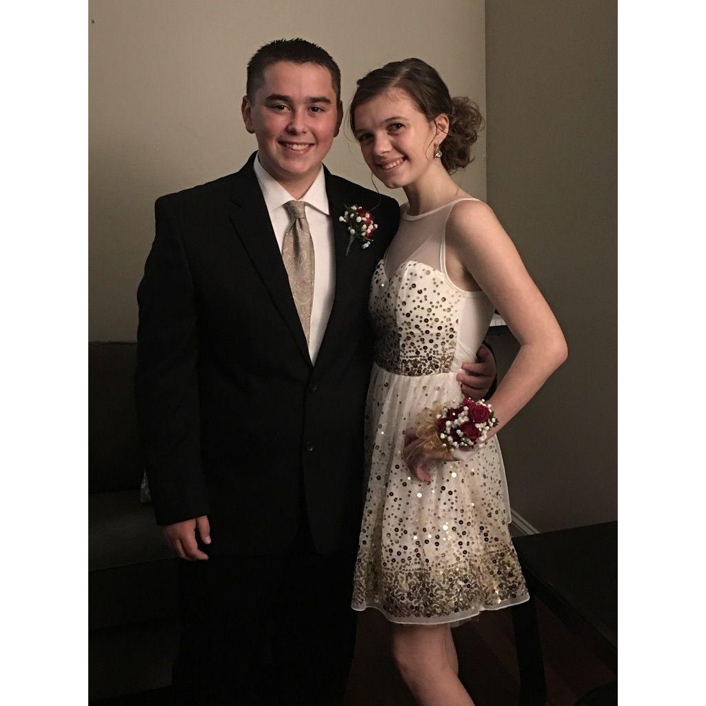 Our first High School dance together: St Augustine Prep Semi Formal in Winter 2017