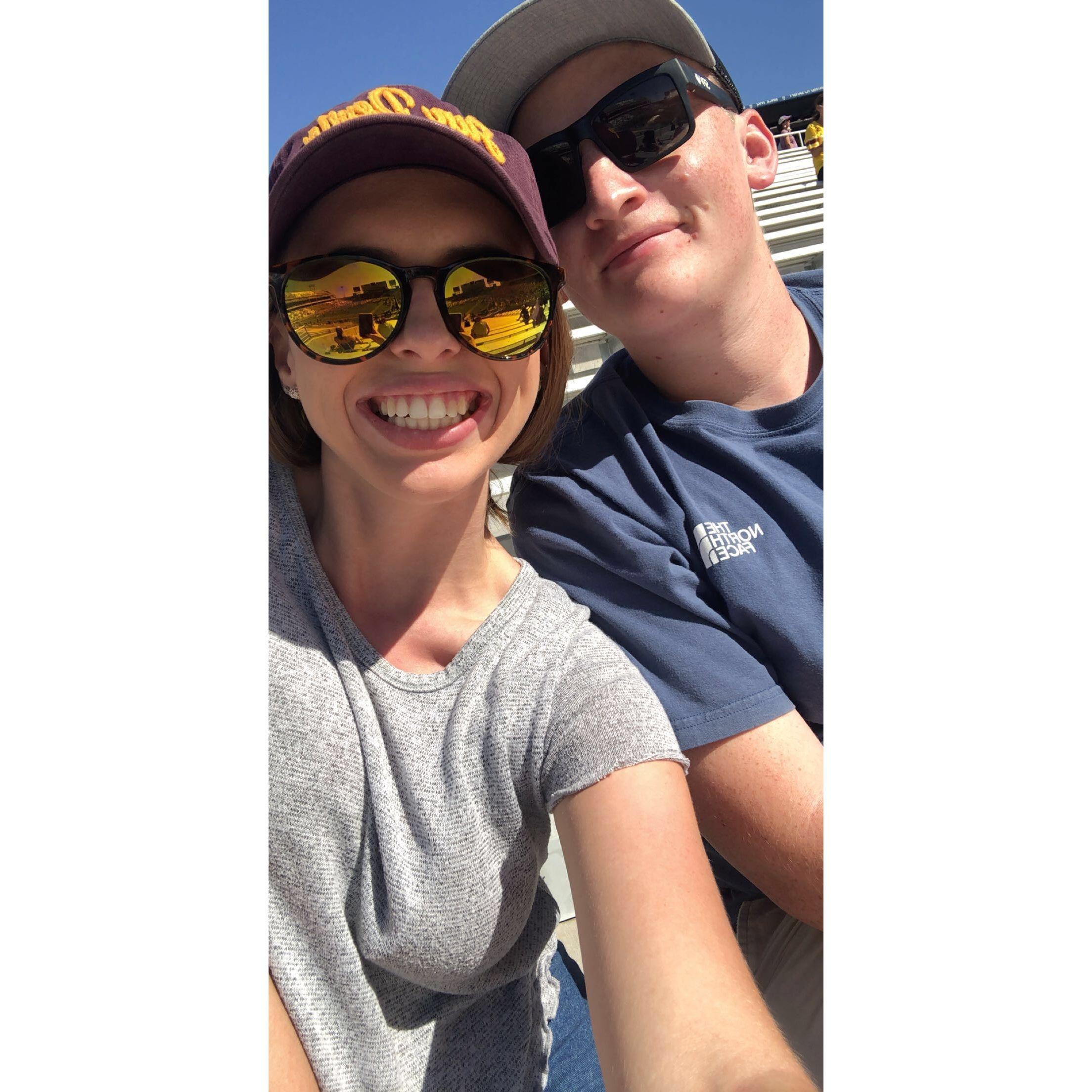 Our first ASU football game!