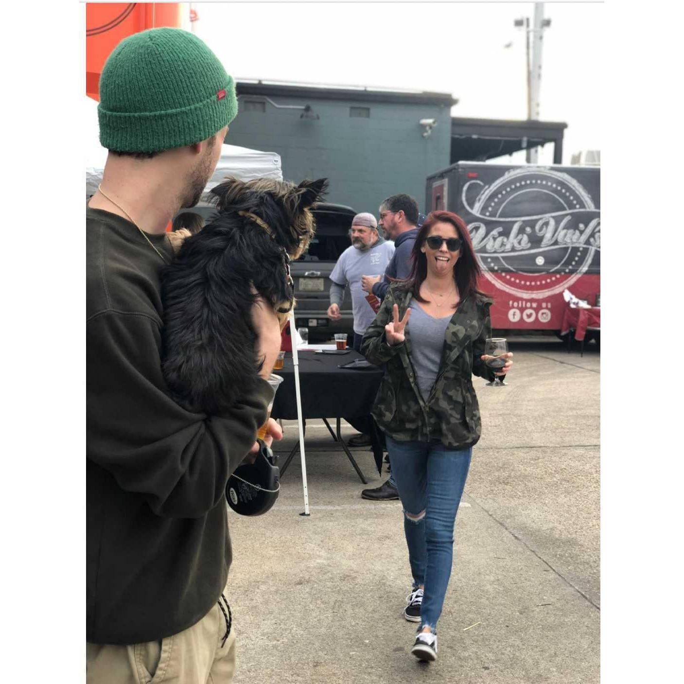 Work competition that we took first place at.. Dray and I were not even official here, still trying to deny our connection. I was already in love though, duh.