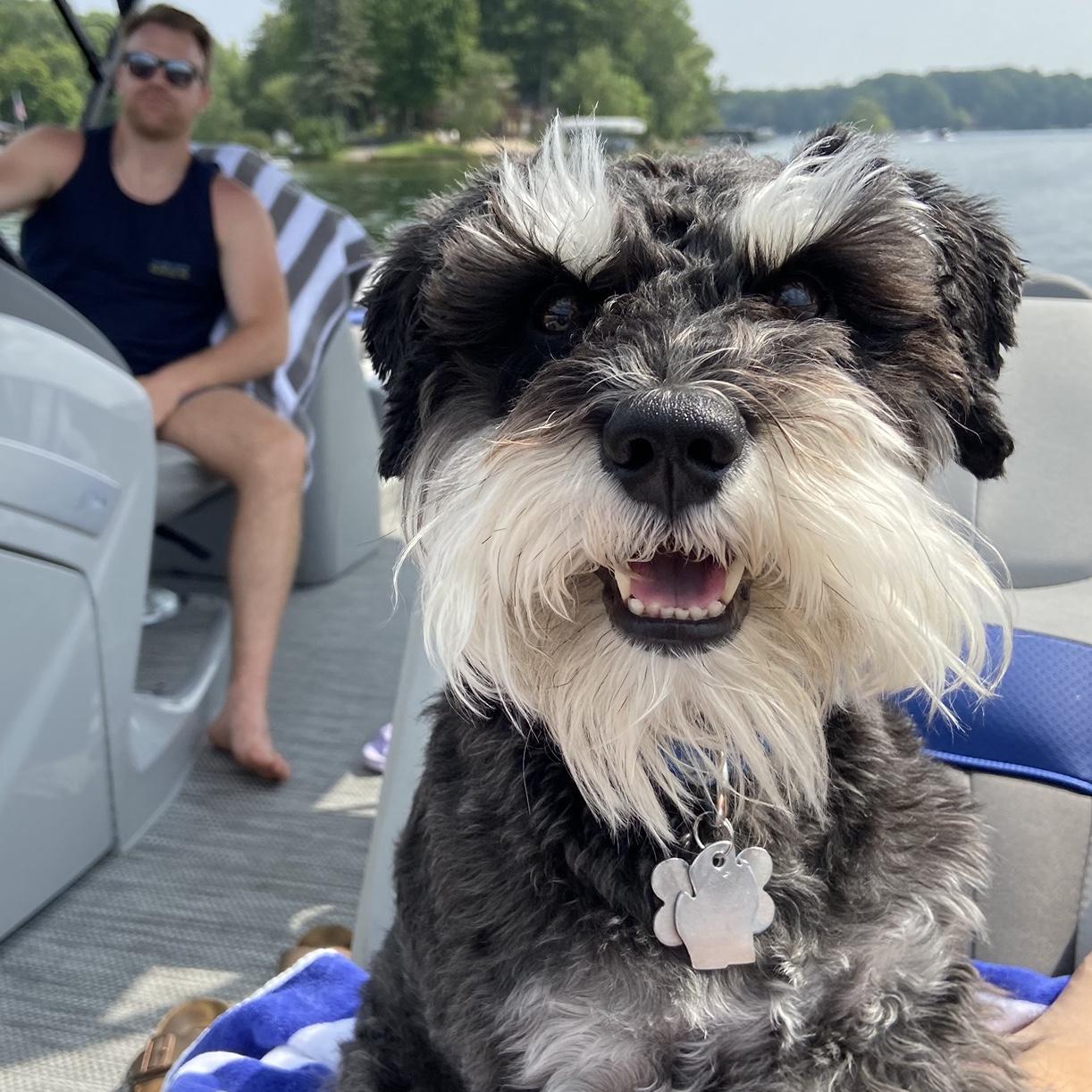 We can’t forget about Rachel’s parent’s dog, Tully! (Yes, he’s named after the golf course.)