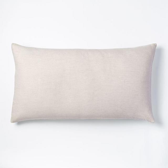 European Flax Linen Duvet, King Sham, Natural Flax