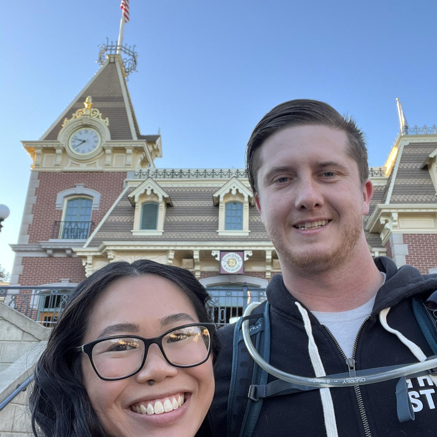 Our first anniversary. It was at Disneyland!