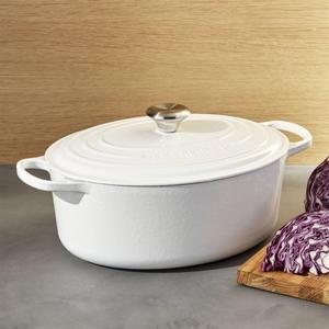 Le Creuset ® White 6.75-Qt. Oval Dutch Oven