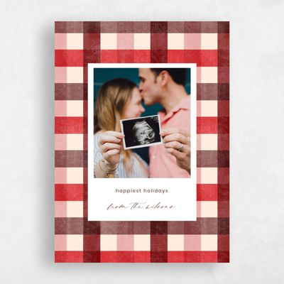 Red Velvet Holiday Card - Rowe Portrait