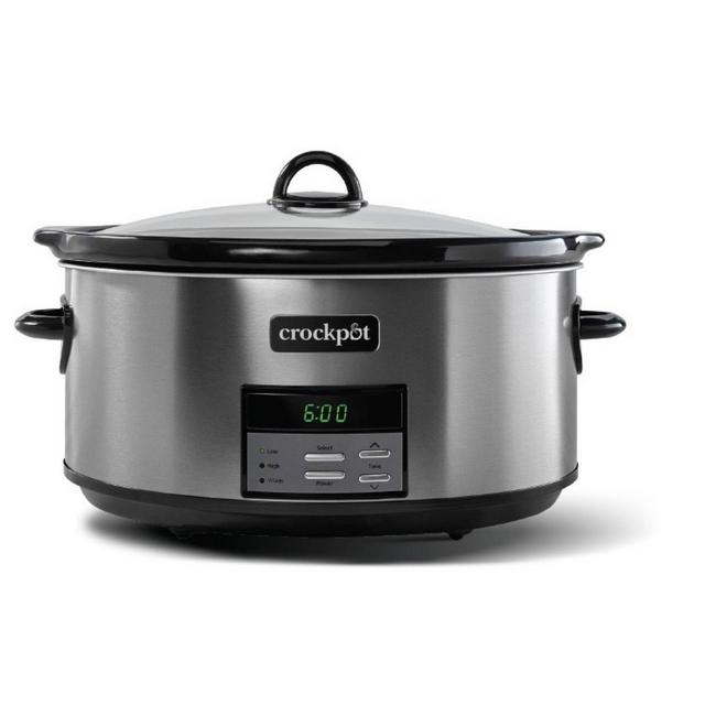 Crockpot 8 Qt. Countdown Slow Cooker - Dark Stainless Steel