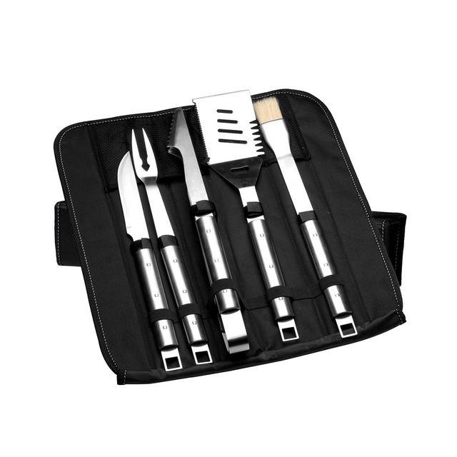 BergHOFF Cubo 6-Pc. Stainless Steel BBQ Set with Folding Bag