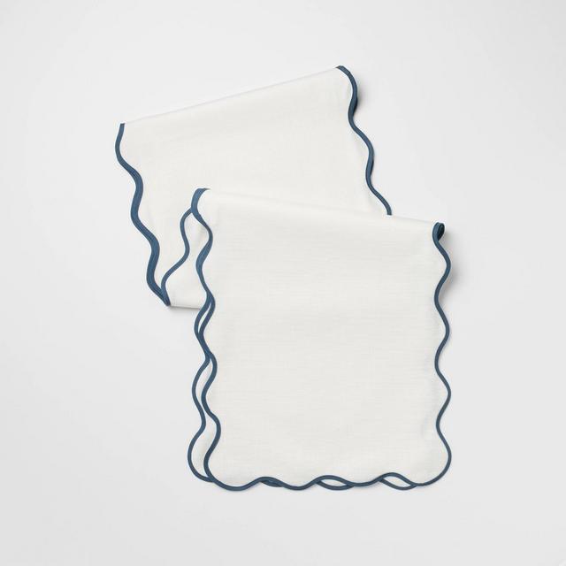 72"x14" Scallop Table Runner - Threshold™ designed with Studio McGee