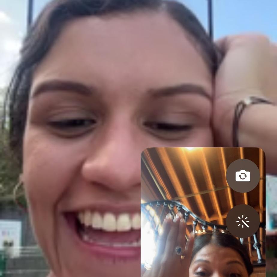 Fabiola's reaction, one of the bridesmaids!