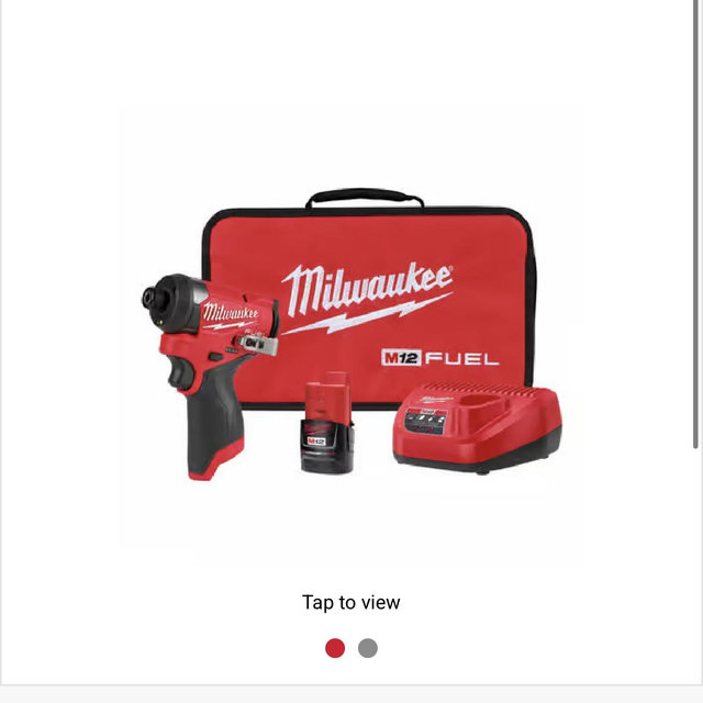 Milwaukee M12 FUEL 1/4 in. Brushless Impact Driver Kit (Battery Charger)