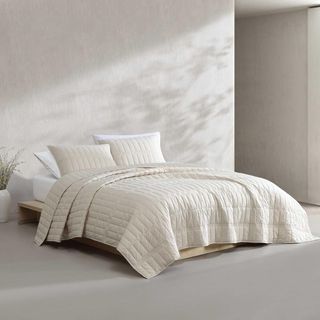 Washed Percale 3-Piece Quilt Set