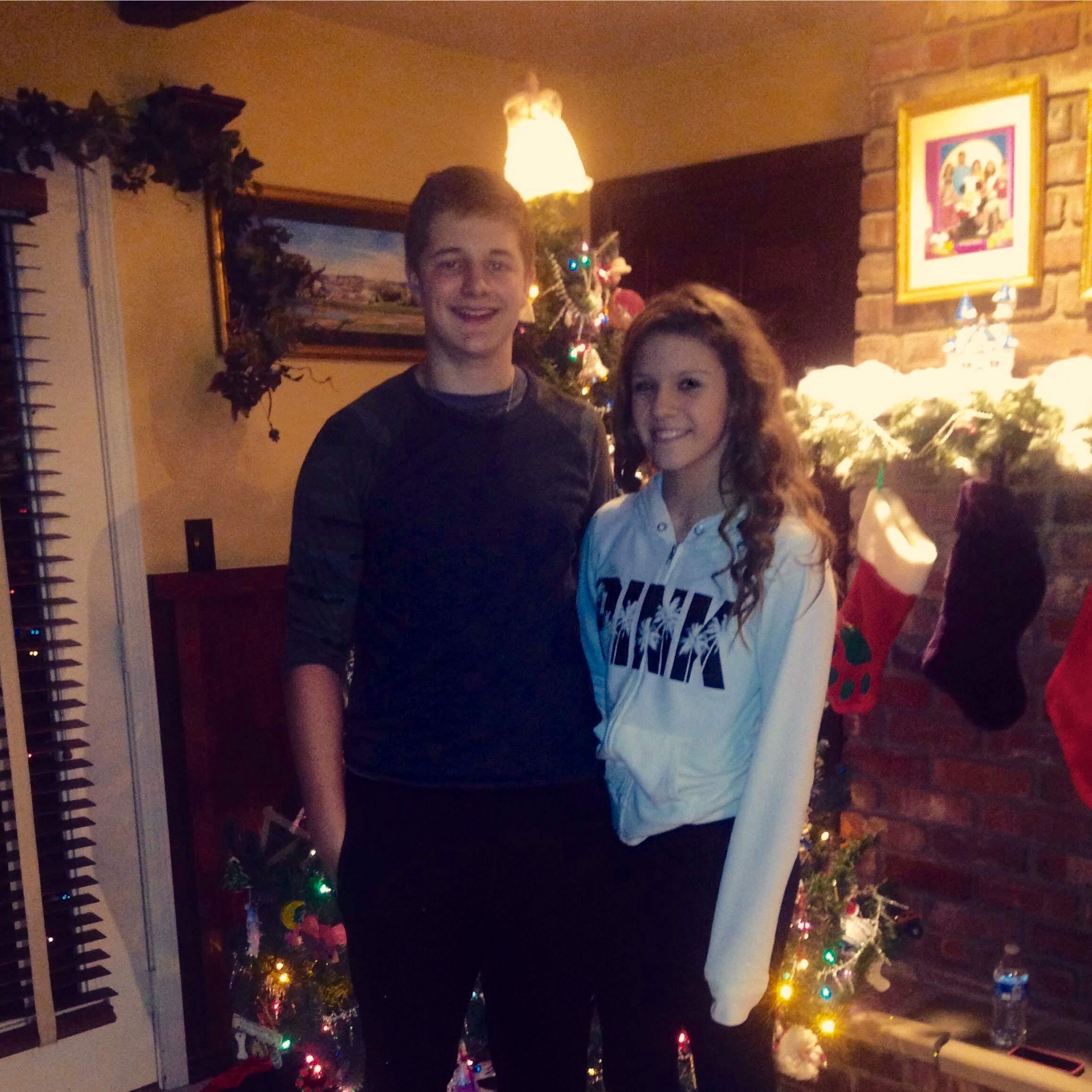 Our first picture together, December 20th, 2014! Taken by Matt's sister, Alli :)