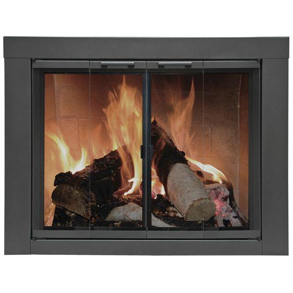 Carson Vintage Iron Fireplace Door