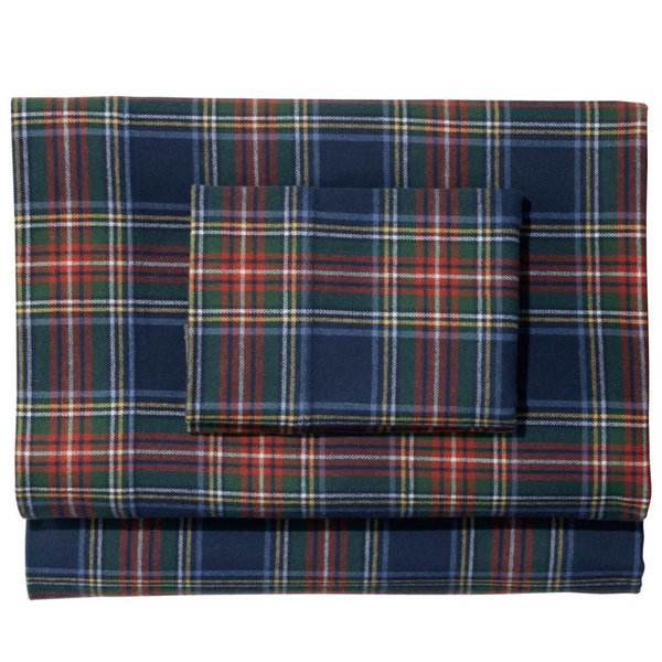 Heritage Chamois Flannel Sheet Collection, Plaid