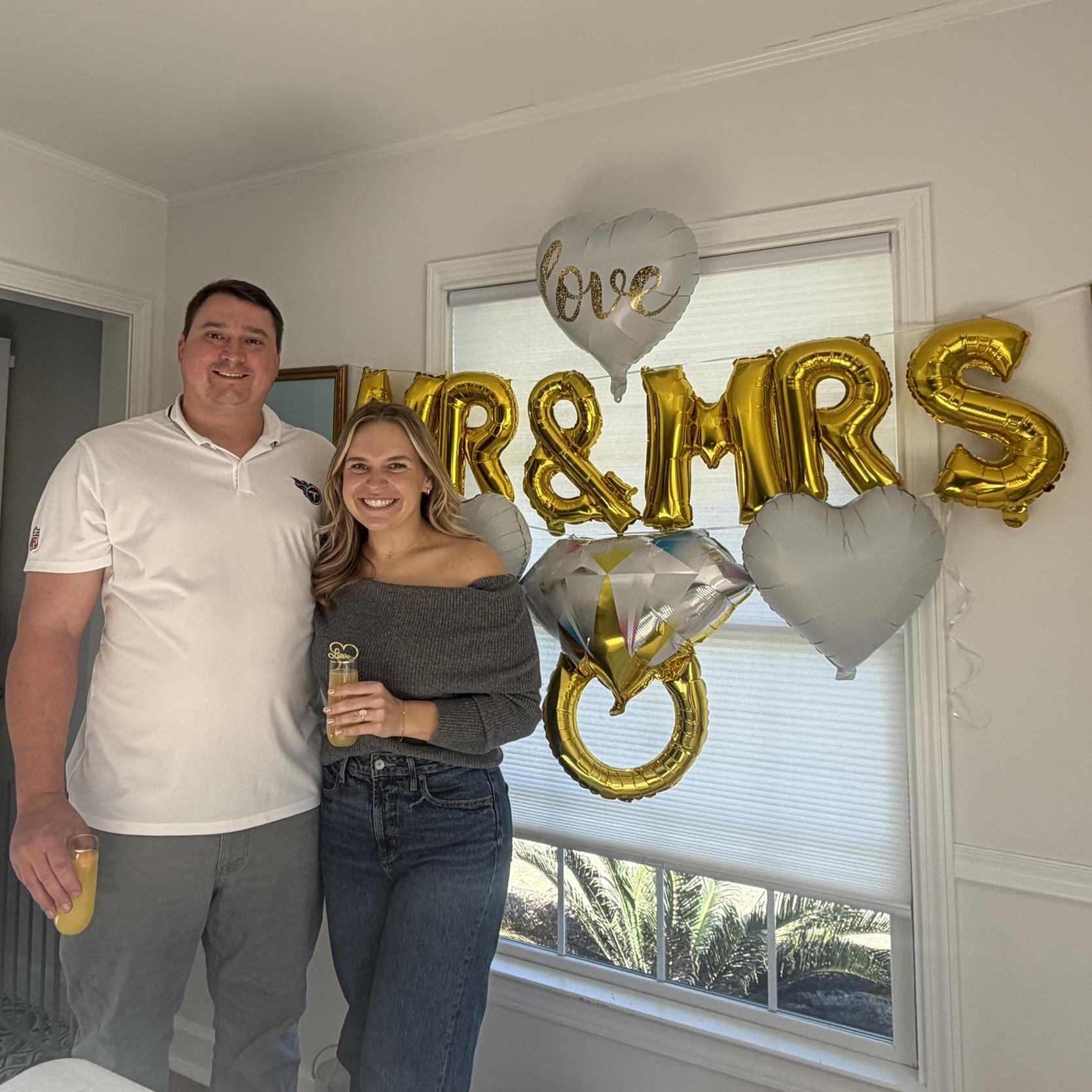 November 2025 | Jack & Lydia’s families surprised them with an engagement breakfast the day after Thanksgiving!