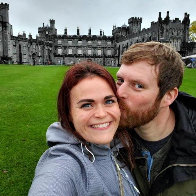 Visiting our first castle in Ireland.