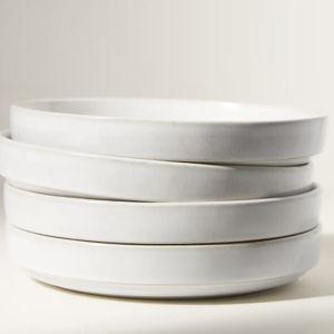 Portuguese Stoneware Low Bowls, Set of 4