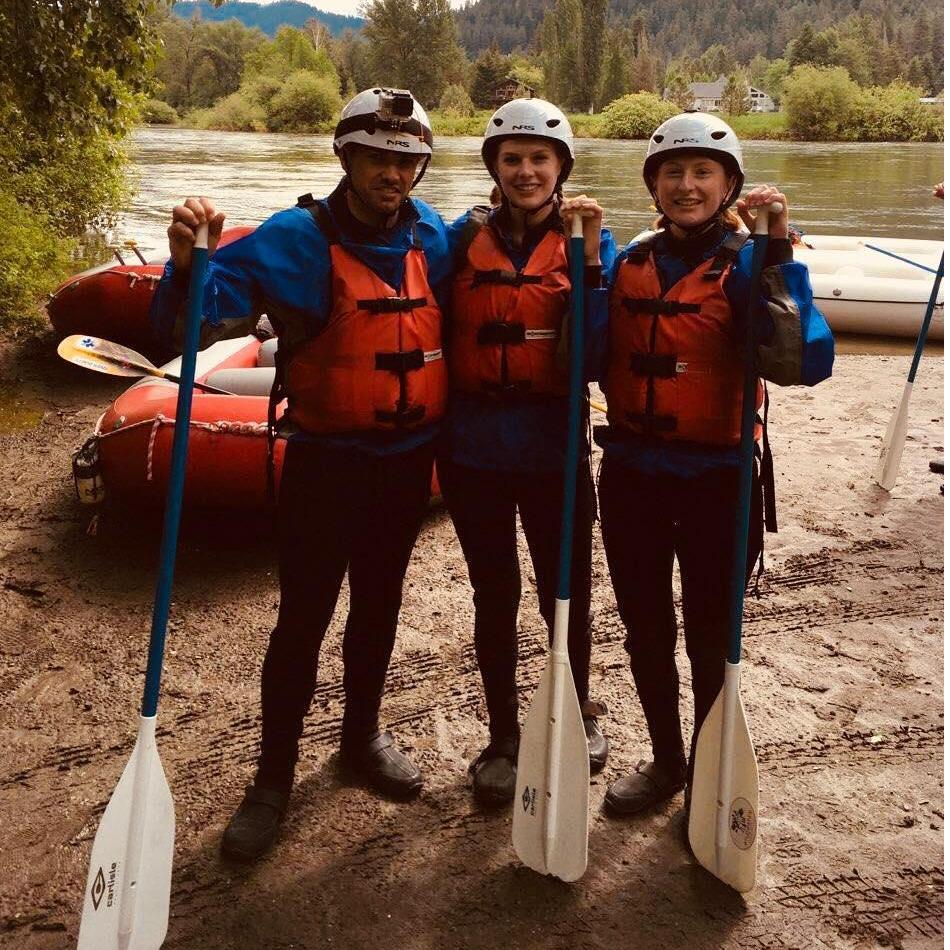 Our first time water rafting! Next time we went over the largest waterfall you can legally do!