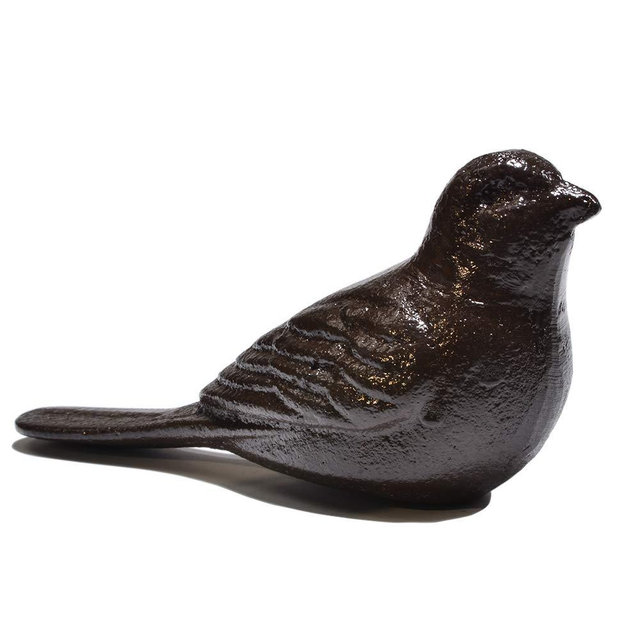 Sanpaint Door Stopper Wedge, Heavy Duty Cast Iron Decorative Bird Door Stops, Rustic Doorstop,Vintage Animal Statue (Bird)