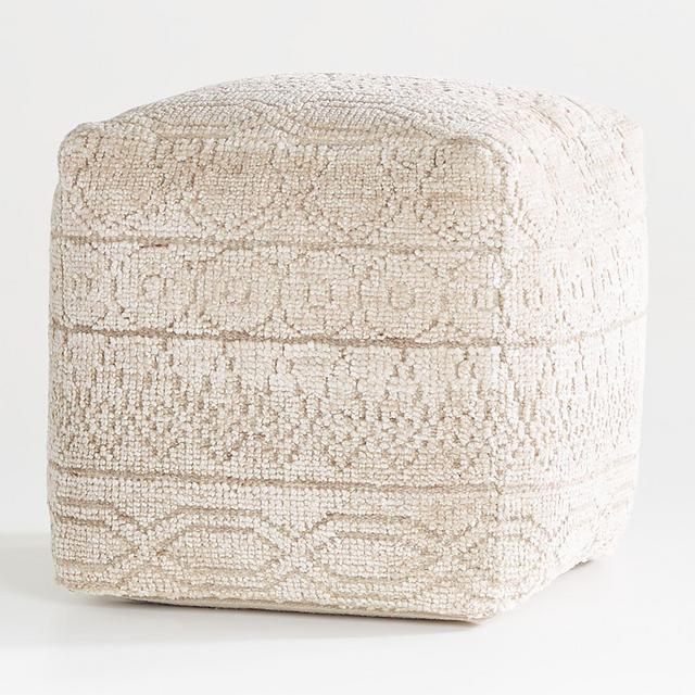 Lennon Patterned Pouf 18"