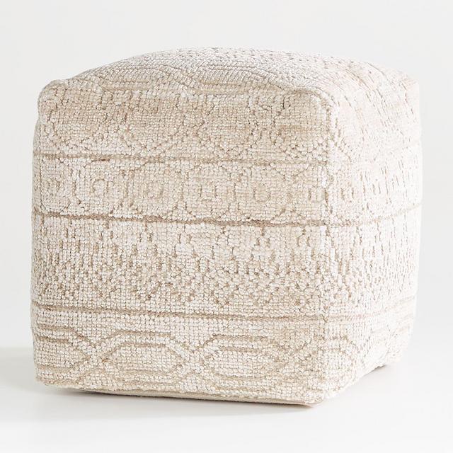 Lennon Patterned Pouf 18"