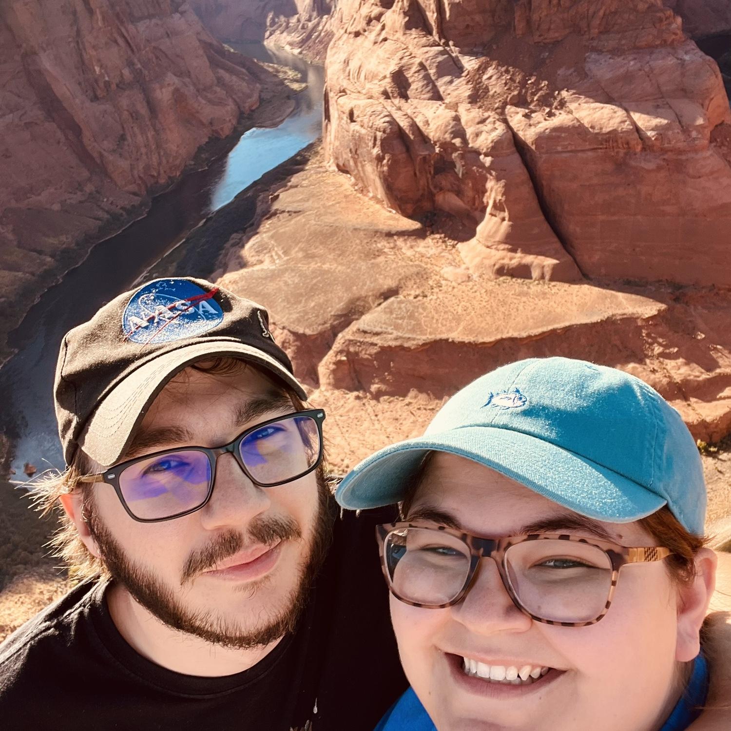 Us at horseshoe bend. I wanted to show more but Zola won’t let me.
