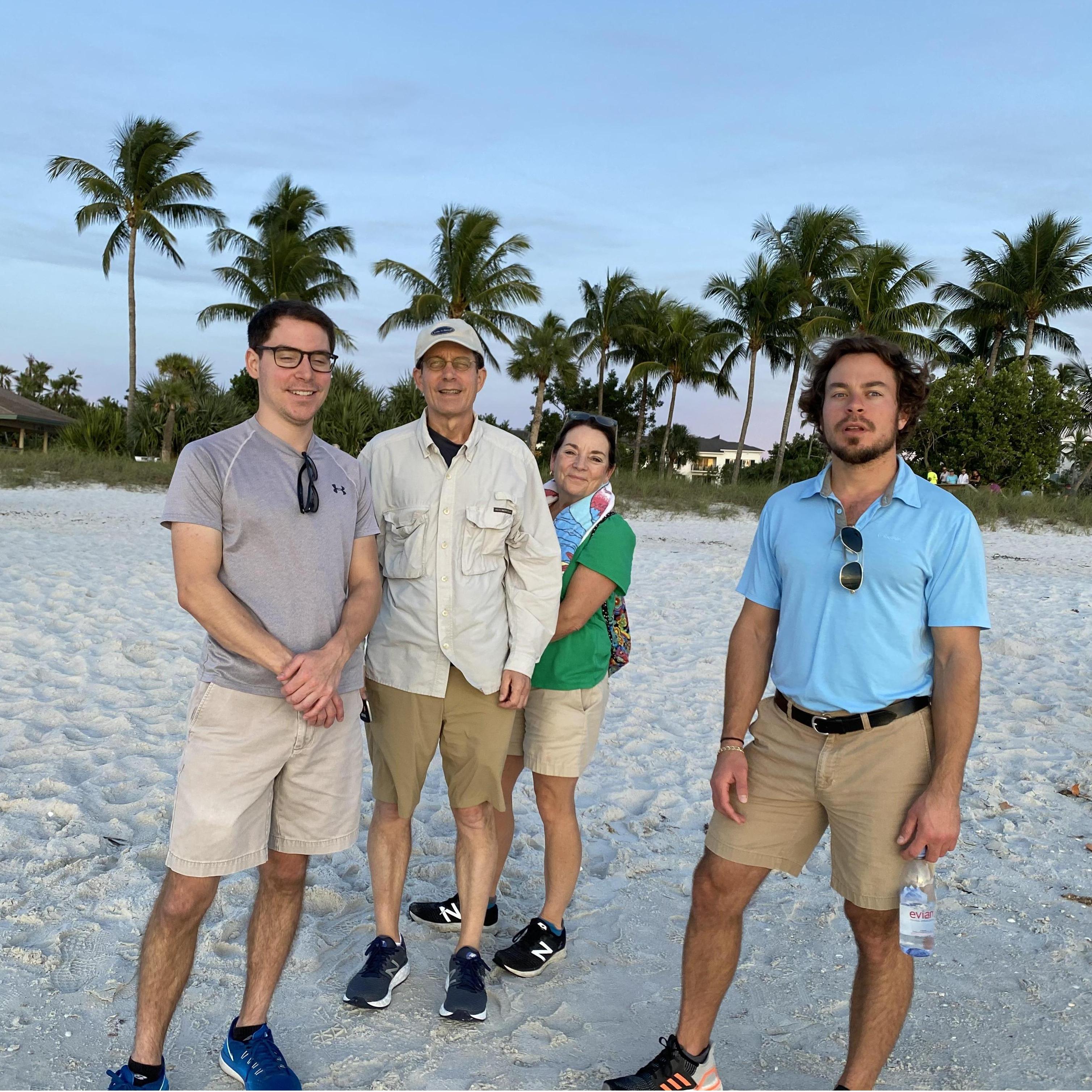 Another family trip to Naples - dad's traditional sunshirt & all.