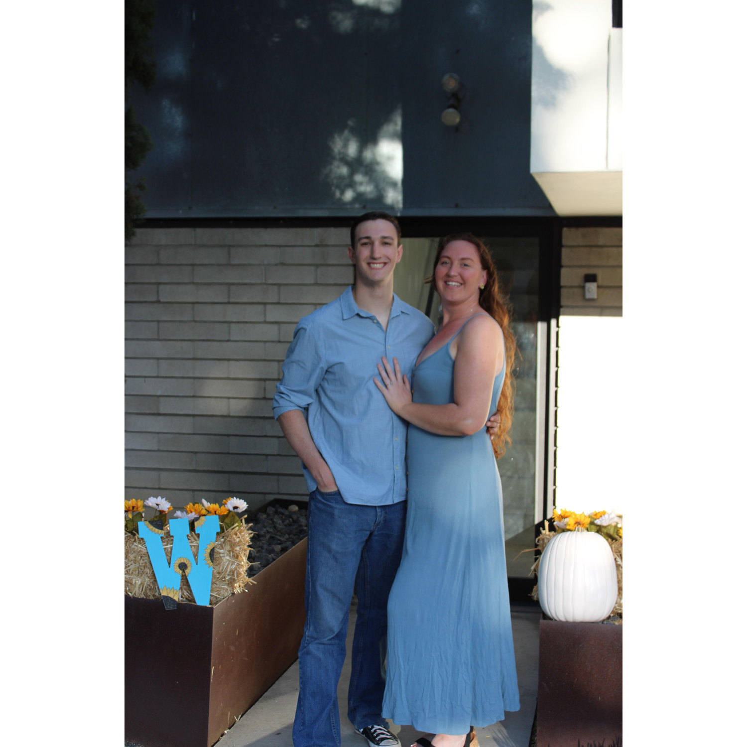 At our engagement party!