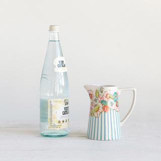 Stoneware Flower Pitcher
