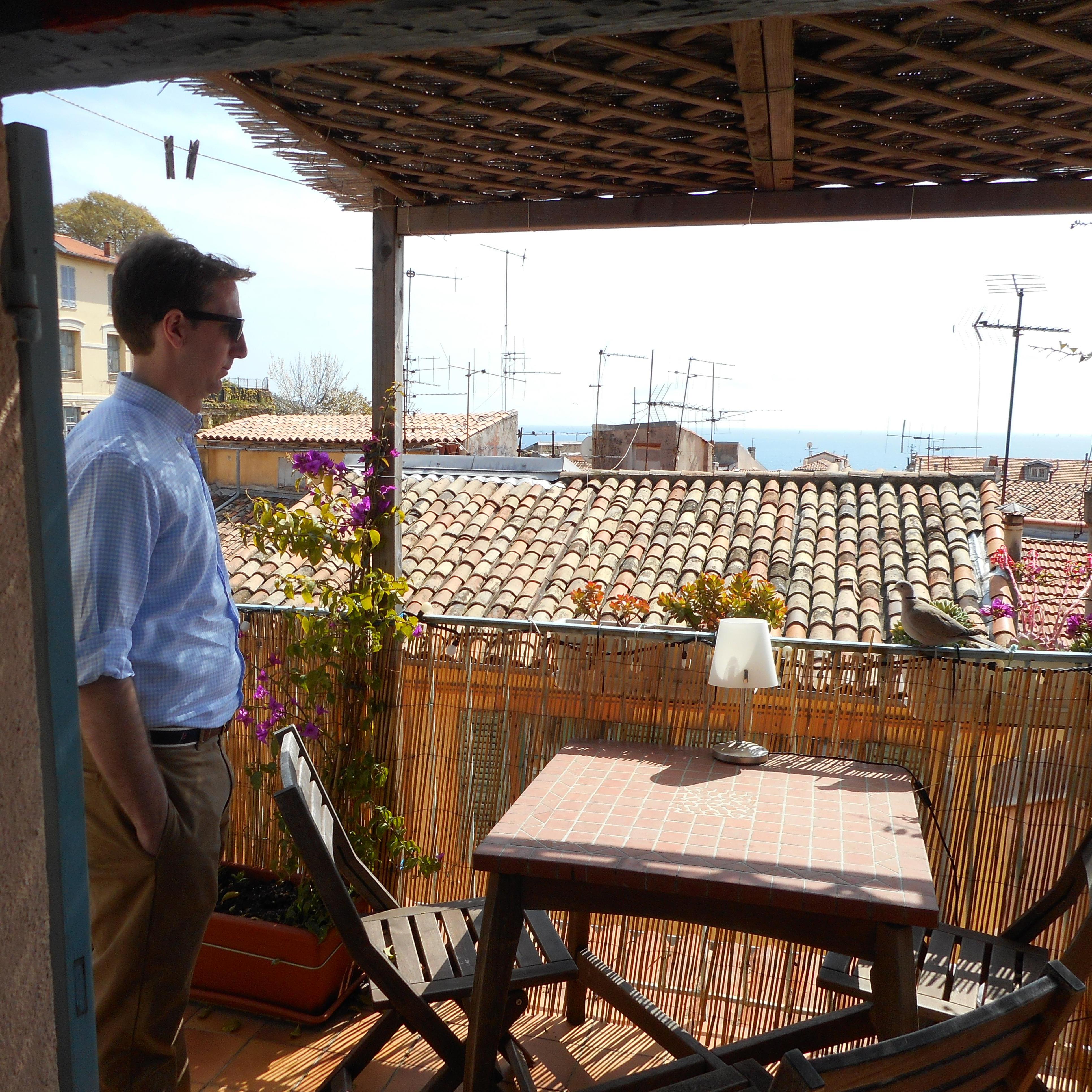 Matt Chatting with a ring neck dove. Only took 3 more years to get back to me...
Nice, France