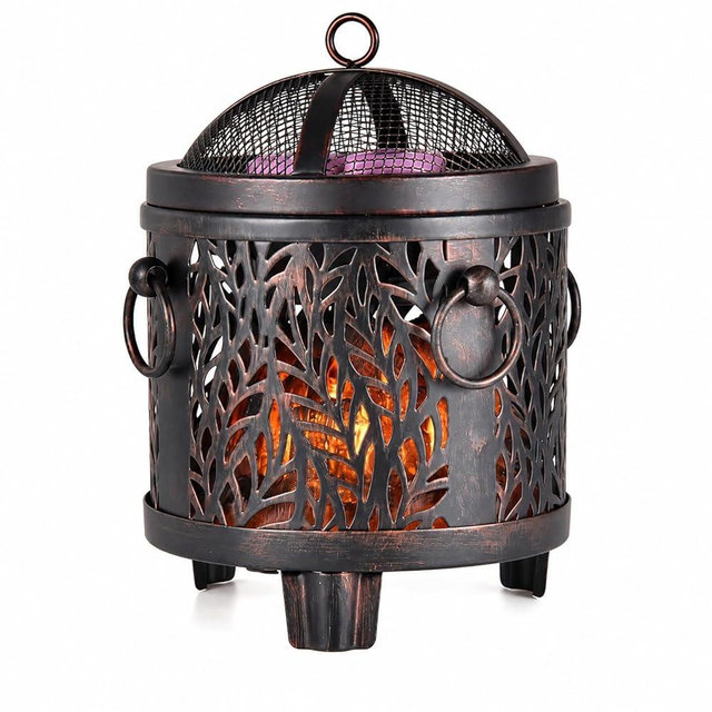 Dicimi Electric Wax Melt Warmer, 3-in-1 Flameless Candle Wax Warmer for Scented Wax Melts, Vintage Home Decor with Fireplace Glow, Safe Wax Burner for Jar Candles & Mug Warmer, Gift for Women