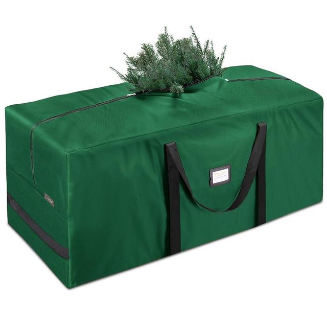 BALEINE 9 ft Christmas Tree Storage Bag, Heavy Duty 900D Oxford Fabric with Reinforced Handles and Dual Zippers Wide Opening, Extra Large Storage Container for Trees and Decorations (Green)