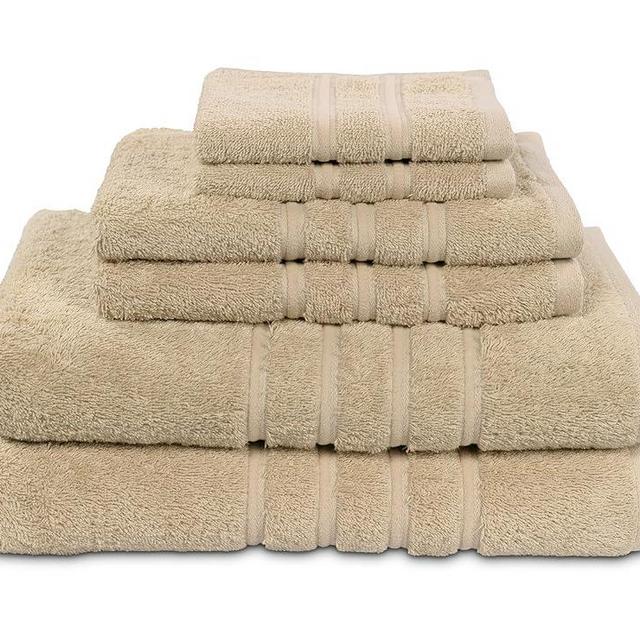 Designer MyTowels 6-Piece Set Premium Shirpur Cotton, Ivory