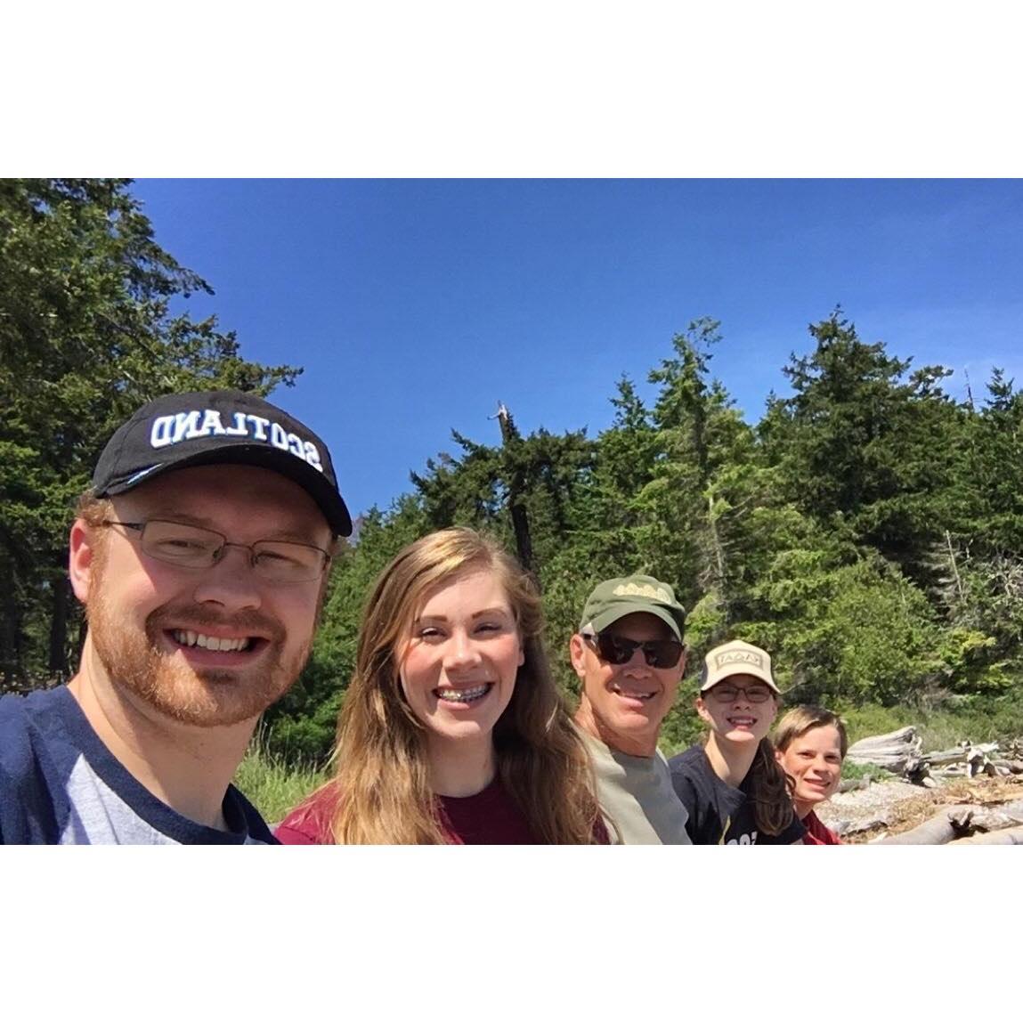 after skipping rocks on Fidalgo Island