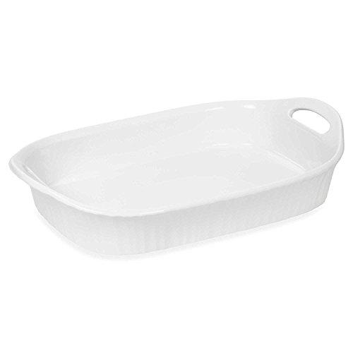 CorningWare French White 3 qt Oblong Casserole Dish with Sleeve