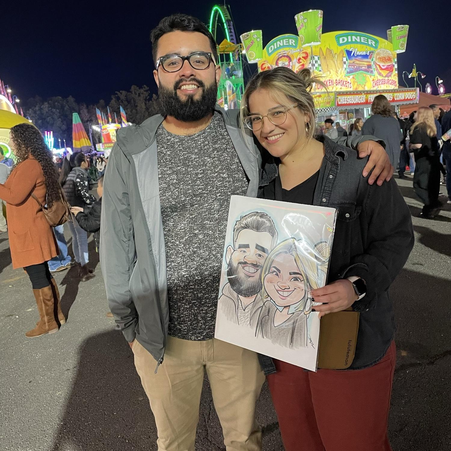 2nd caricature and it was by the same guy 10/22/22