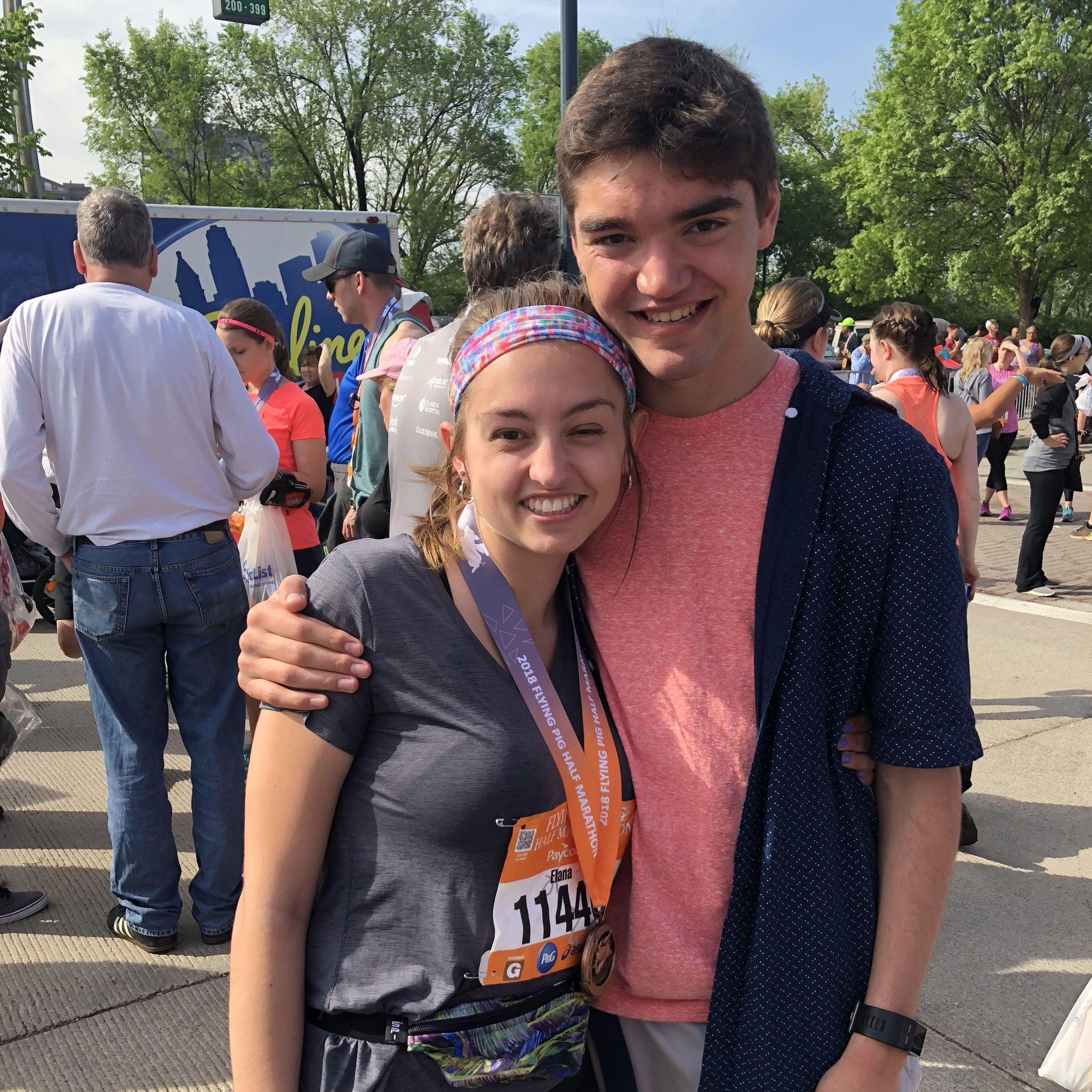 Elana's first half marathon