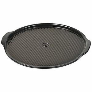 Emile Henry Rippled 14.5-Inch Pizza Stone in Charcoal