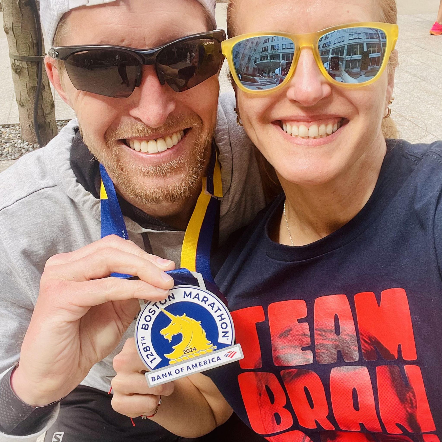 The Boston Marathon marked a long-awaited goal and a memorable moment we were grateful to experience together. #TeamBrandoncito