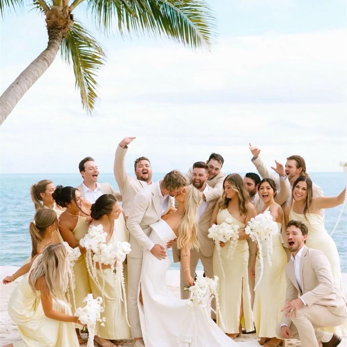 Our bridesmaid and groomsmen outfits!