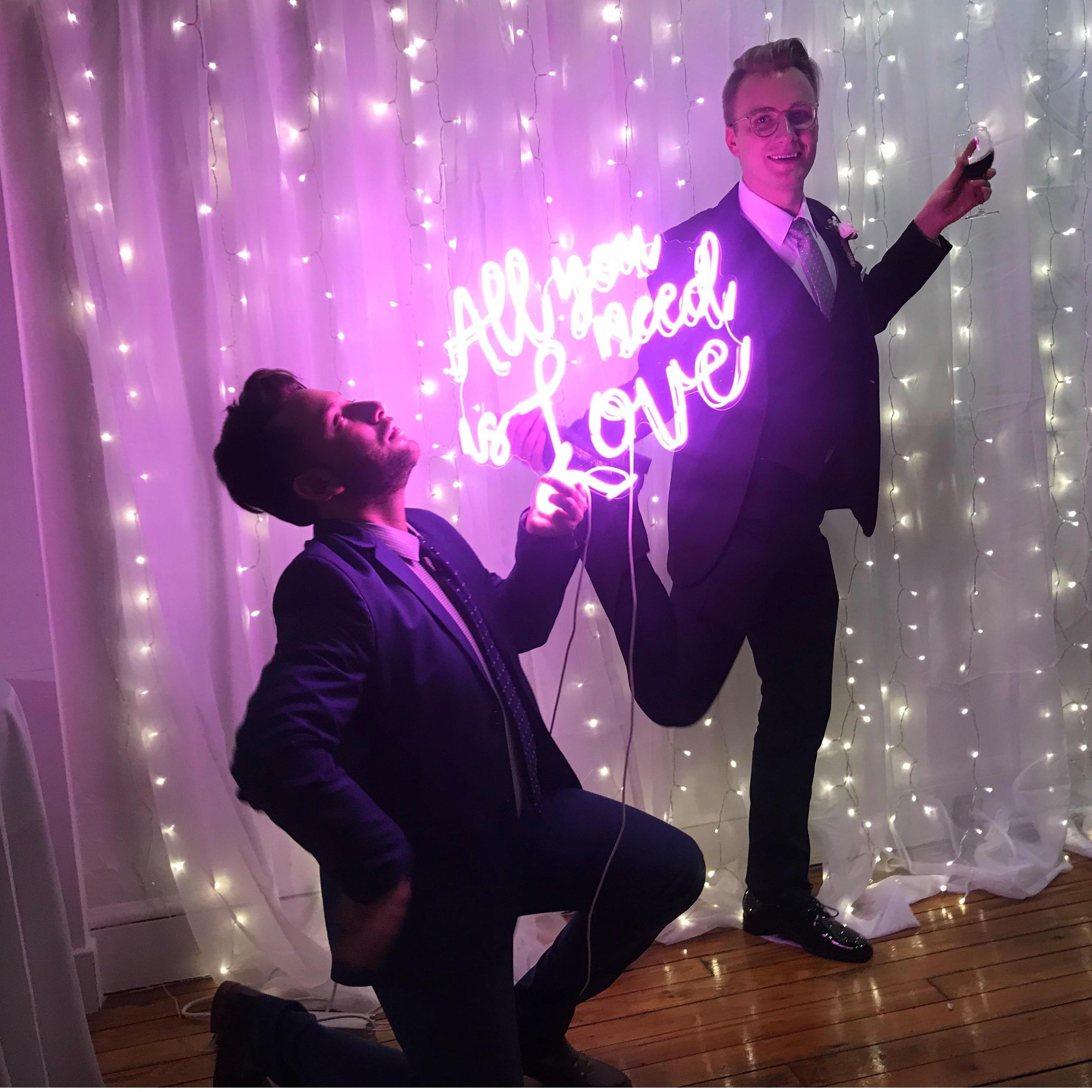 May 2019 - Richmond, Virginia
"All You Need Is Love" - Claire and Alex Harrison's wedding reception.