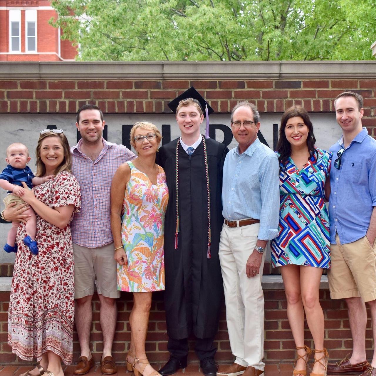 In Auburn, Alabama for Andrew's graduation.