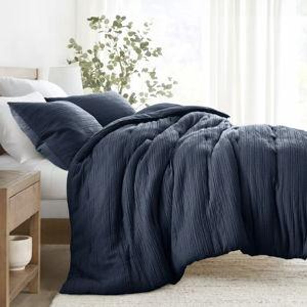Waffle Textured Down Alternative Comforter Set | Linens & Hutch