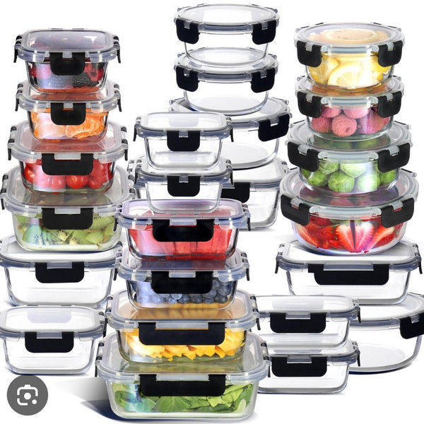 Eatex Glass Food Storage Containers with Lids
