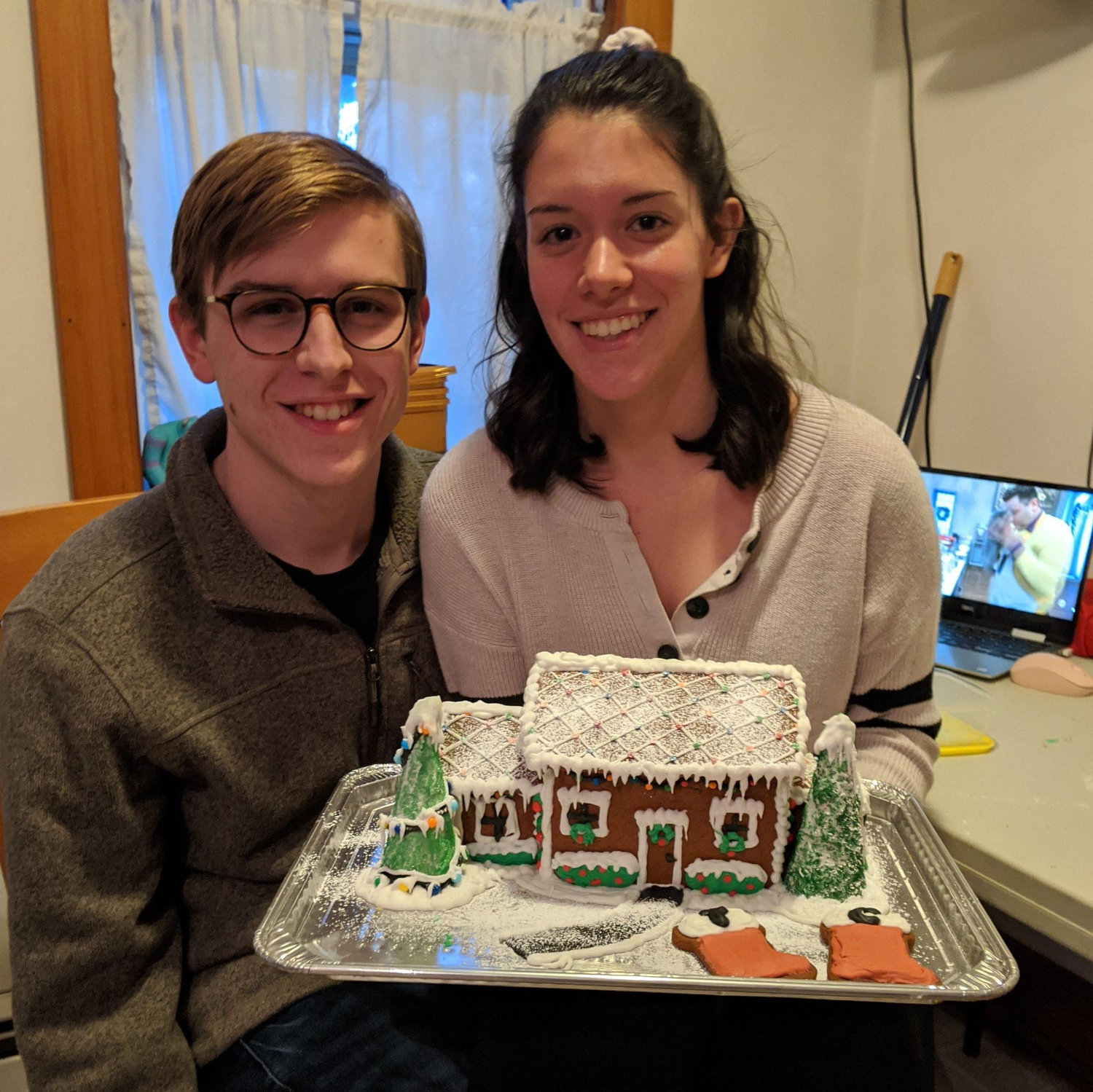 Our annual gingerbread house we make during Christmas time.