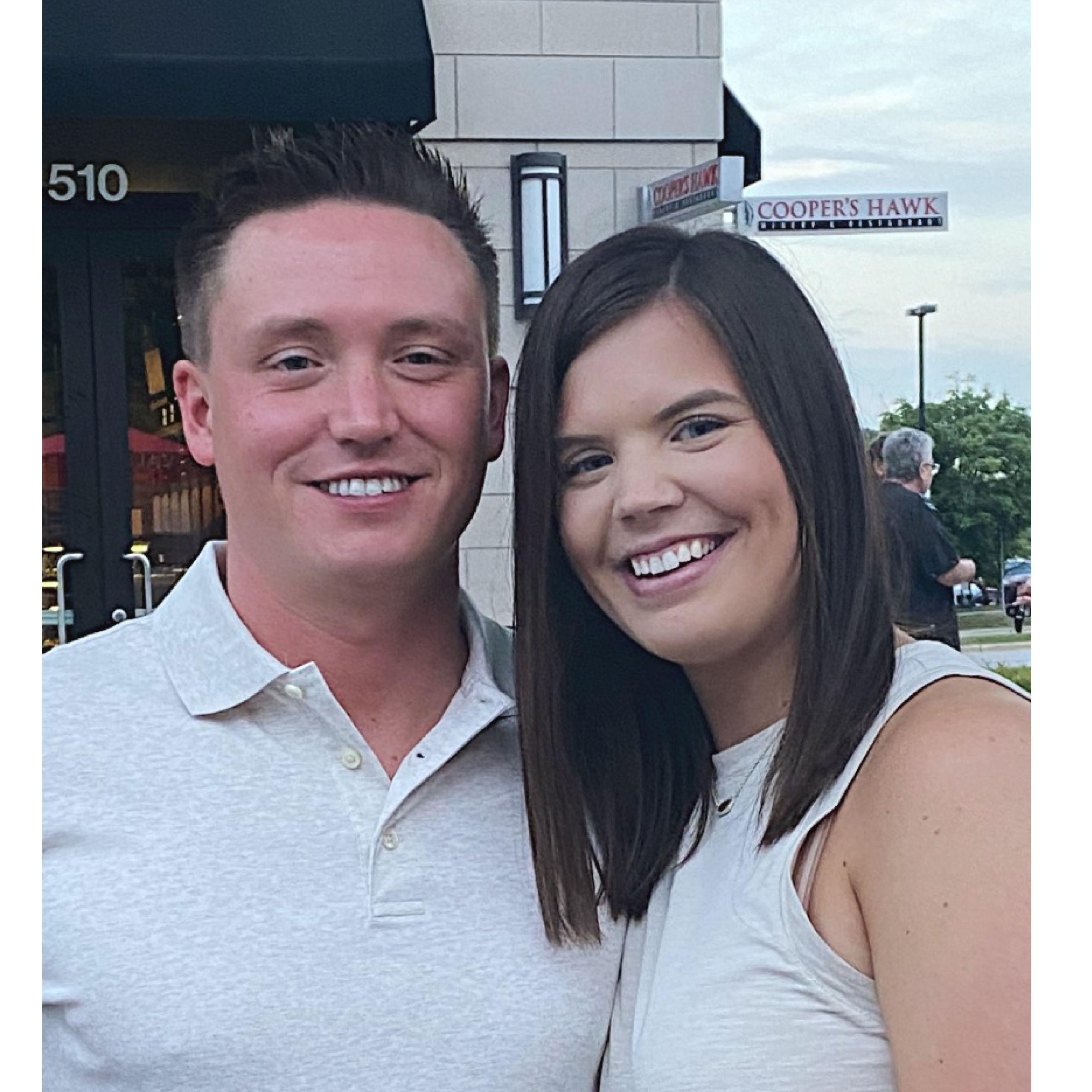 Our first photo together,  August 2022